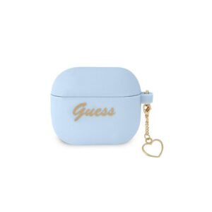 Case Guess Airpods 3 GUA3LSCHSB Silicone Heart Charm blue 3666339039059