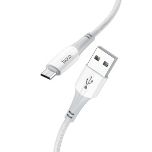 Cable HOCO USB to Micro 2.4A Ferry X70 white 6931474760456