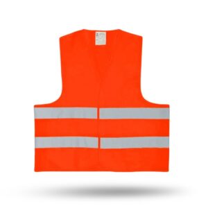 Orange reflective safety vest