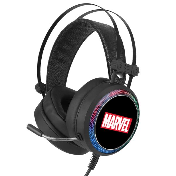 Wired earphones Marvel 001 with microphone for gamers black