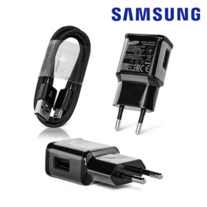 Travel charger Samsung EP-TA20EBE + 2A micro cable ECB-DU5ABE 1m black BULK