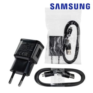 Travel charger Samsung ETA-U90EBE + 2A Micro cable ECB-DU5ABE 1m black BULK