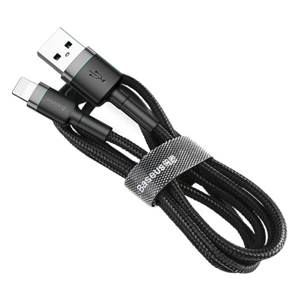 Cable USB Baseus QC3.0 1.5A 2M (CALKLF-CG1) black 6953156275010