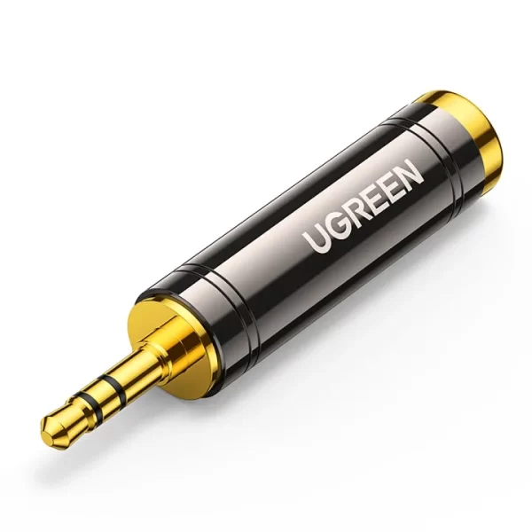 Adapter Ugreen audio 3.5mm (male) / 6,35mm mini jack (female) (AV168) gray 6957303867110