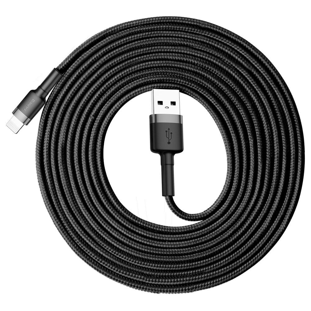 CableUSB Baseus QC3.0 2A 3M (CALKLF-RG1) black-gray 6953156296305