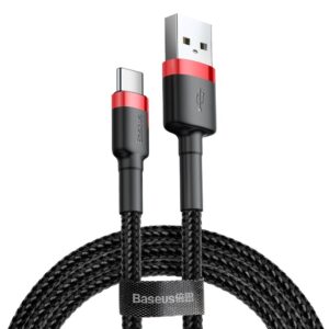 Cable USB Baseus QC3.0 2A 3M (CATKLF-U91) black-red 6953156296350