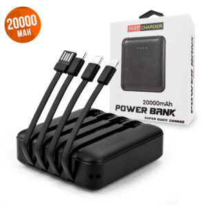 !!!Best price !!! POWER BANK SQUARE 20000MAH 4IN1 IOS/IPHONE, TYPE-C, MICRO USB, TYPE-A