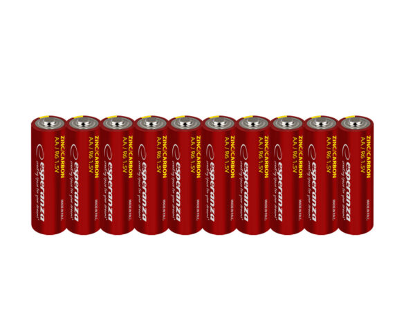 BATTERIES ESPERANZA ZINC-CARBON AA 10PCS 5901299960202