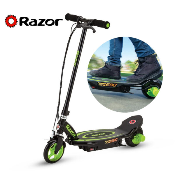 Electric scooter Razor E90 Power Core 13173802 (colors: blck/green)