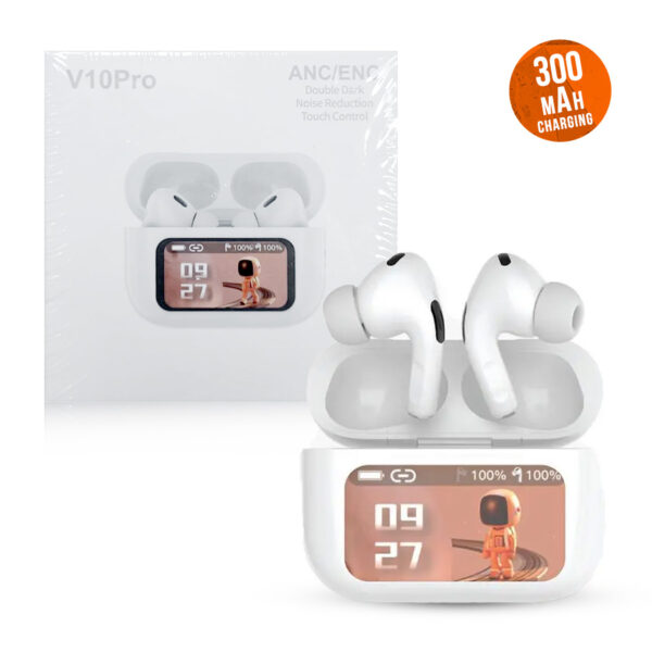 Wireless Earphones TWS V10 Pro ANC white