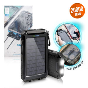 !!!best price!!! Solar Power Bank 20000mah WITH LED LIGHT 2xUSB