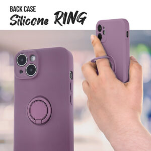 BACK CASE SILICON RING Xiaomi Redmi 13C 5G light purple 5907457753976