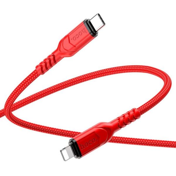 Cable HOCO Type C to iPhone Lightning 8-pin PD 20W VICTORY X59 1m red 6931474794000