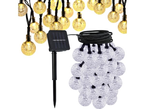 Solar garland balls 40 LEDs warm white