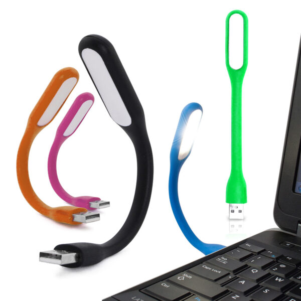 USB silicone 6 LED lamp (mix of colors)