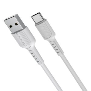 Cable Borofone BX16 Easy - USB / Type C - 3A 1m white 6957531099468