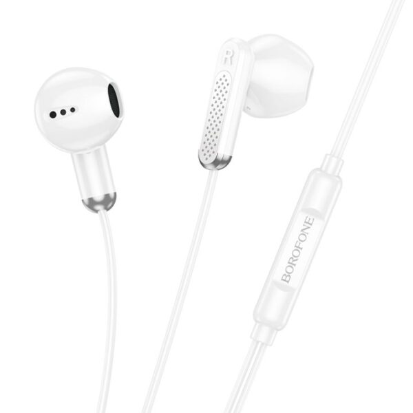 Earphones Borofone BM89 Surpass with microphone white 6941991108143