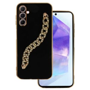 Back Case Glamour Strap Samsung Galaxy A14 4G/5G pattern 4 black 5900217428015