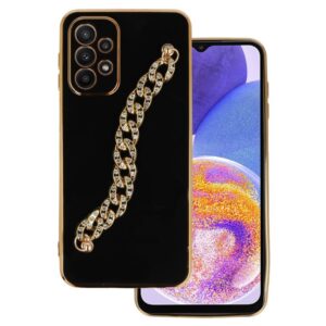 Back Case Glamour Strap Samsung Galaxy A23 4G/5G pattern 4 black 5900217428053