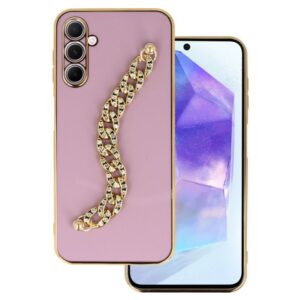 Back Case Glamour Strap Samsung Galaxy A25 5G pattern 4 pink 5900217428084