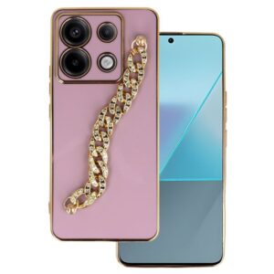 Back Case Glamour Strap Xiaomi Redmi Note 13 5G pattern 4 pink 5900217428220