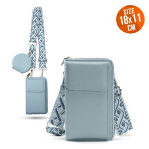 Phone bag Boho (18x11x4.5cm) blue