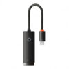 Ethernet Adapter Baseus Lite, USB-C to RJ45, Black WKQX000301