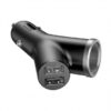 Car Charger Baseus Y Type, 40W, 3.4A, 1 x Extender - 2 x USB-A, Black CCALL-YX01 - immagine 3