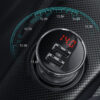 Car Charger Baseus Digital Display, 24W, 2.4A, 2 x USB-A, with Lightning / microUSB / USB-C Cable, Grey TZCCBX-0G - immagine 6