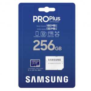 microSDXC Memory Card Samsung PRO Plus with Adapter, 256Gb, Class 10 / UHS-1 U3 MB-MD256KA