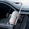 Car Holder Baseus Metal Age II, 4.7inch - 6.7inch, Silver SUJS000012 - immagine 4